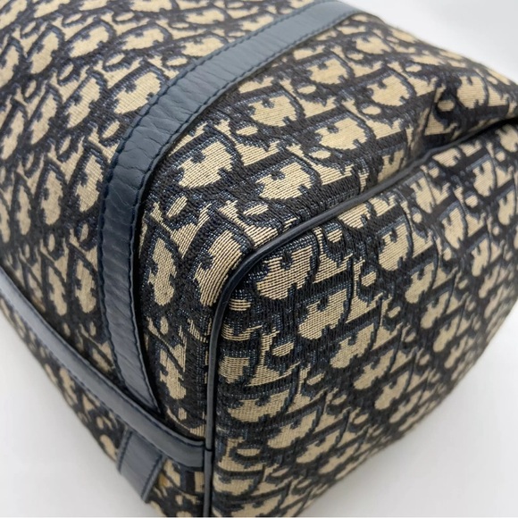 DIOR 40 Trotter Boston Duffle 15.7x9.4 Large Bag W/T Authentic Cert Unis… - Picture 11 of 17